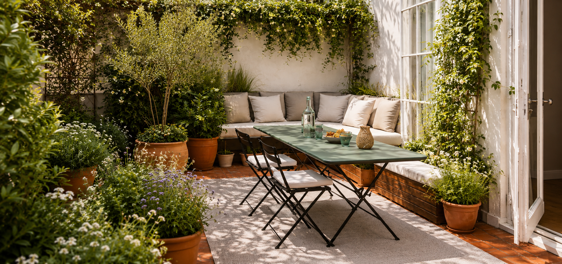 Ideas para decorar una terraza pequeña y aprovechar el espacio