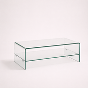Mesa de centro de cristal minimalista
