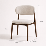 Cargar imagen en el visor de la galería, Silla de comedor madera dimensiones
