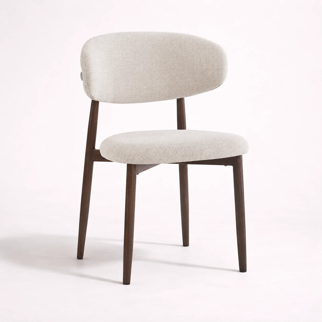 Silla de comedor madera vista lateral