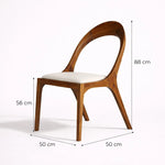 Cargar imagen en el visor de la galería, medidas de silla de comedor de madera diseño moderno
