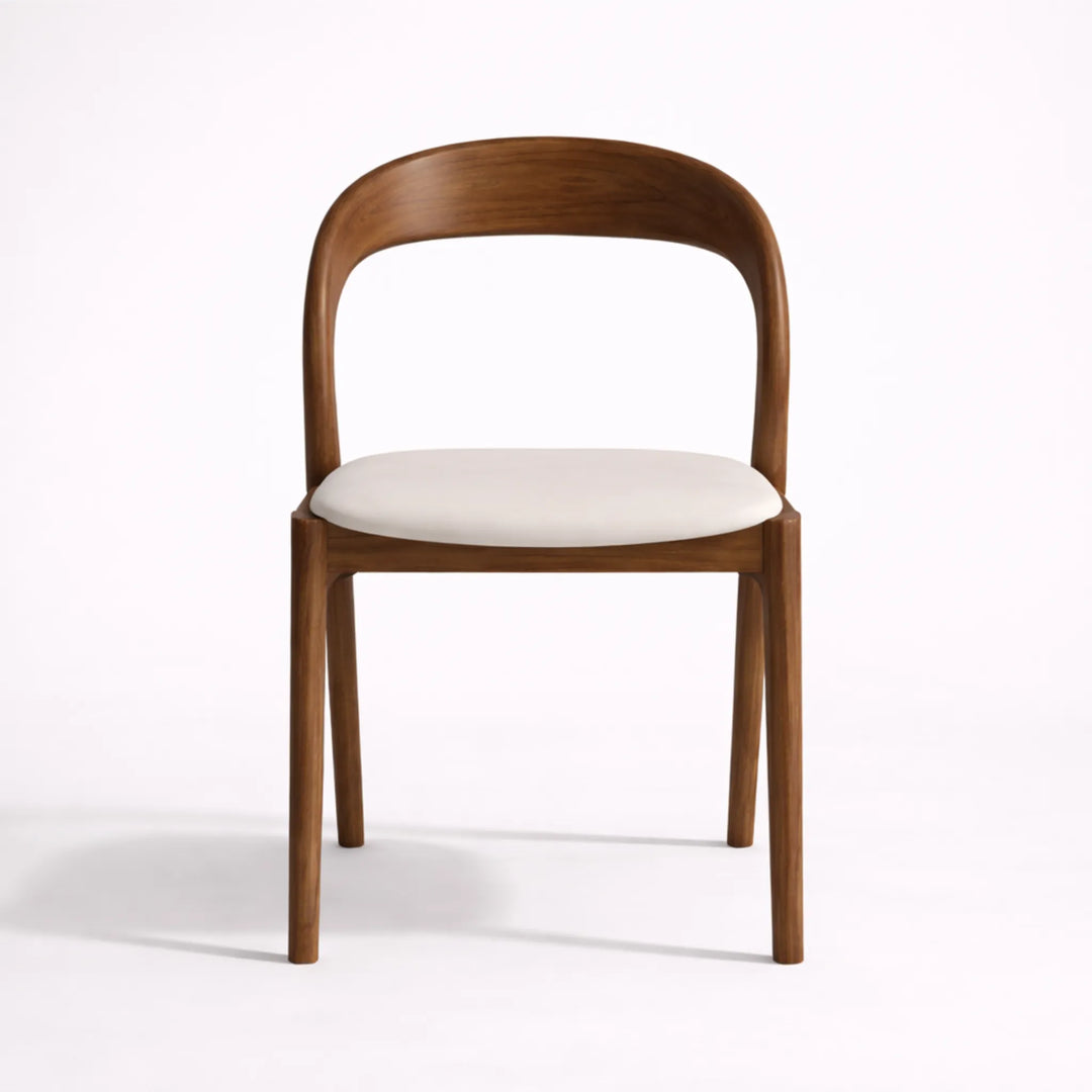 silla de madera para comedor vista frontal