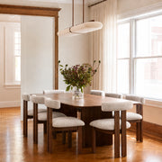 silla madera asiento tapizado beige